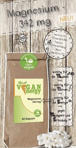 MY VEGAN ENERGY | Magnesium 342mg/Btl. | shop.oelfee.de | Vegan